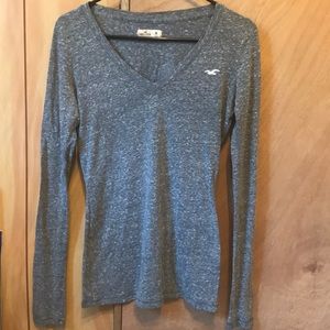 Heathered grey Hollister longsleeve
